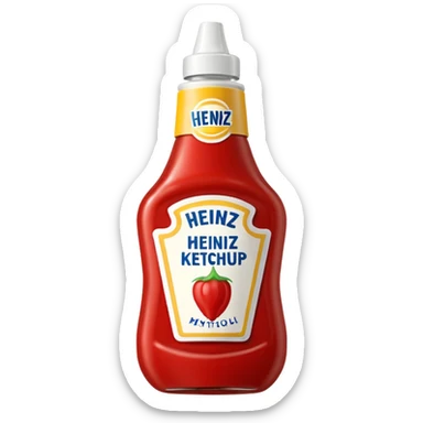 One Heinz Ketchup Sachets 10ml and One Heinz Mayonnaise Sachets 10ml nella stessa emoji (senza faccina) sticker