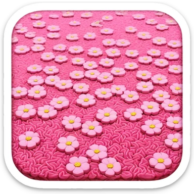 van gogh style pink SPAM  meat flowers landscape sticker