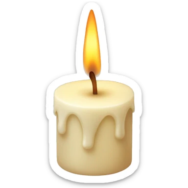 vanilla candle sticker