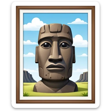 liechtenstein hardcore sigma easter island moai  sticker