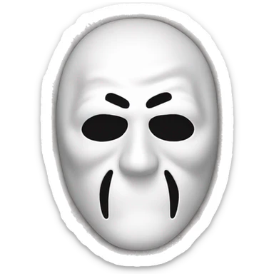 Ghostface mask sticker