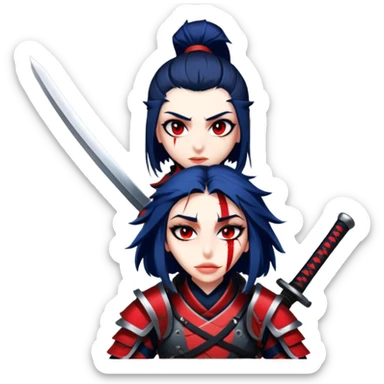 Battle-Ready Samurai sticker