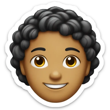 smiling face with black cheriies instead of pupils sticker