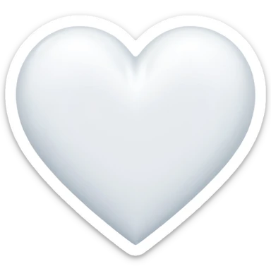 snow heart sticker
