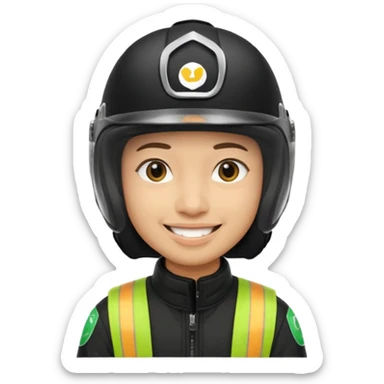 ojek online driver sticker