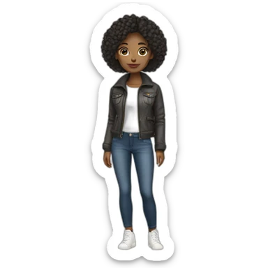 fashionista girl  sticker