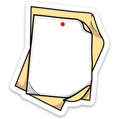 Paper with a stamp or seal – official merchant registration sticker