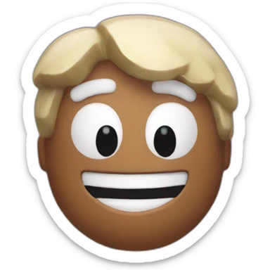 Fall guys from video game sticker