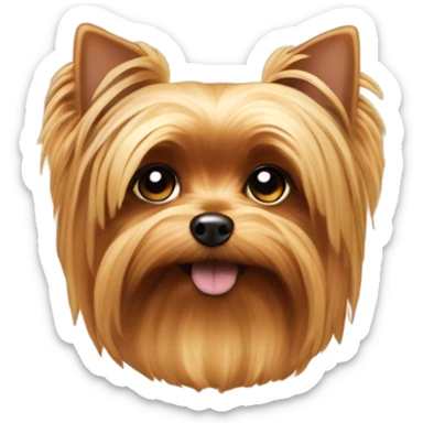 Yorkie mixed with a baked potato sticker