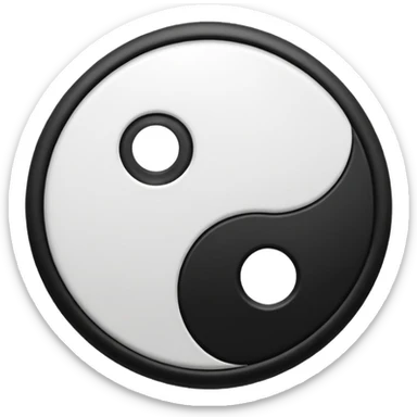 Ying yang sticker