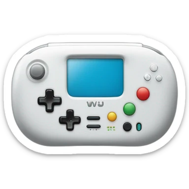 Nintendo Wii u console and Wii u gamepad sticker