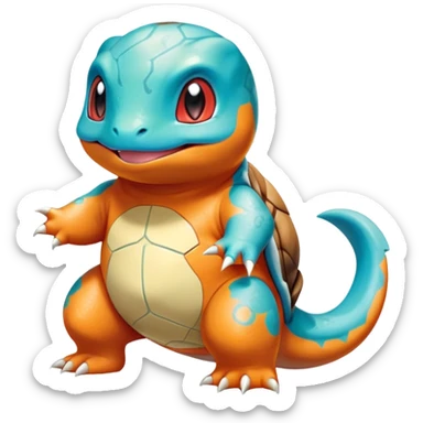 Shiny Exotic Bulbasaur-Squirtle-Charmander-Hybrid-Creature sticker