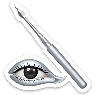 Lash application tools sticker