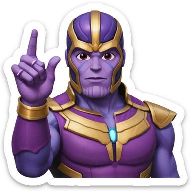 Squıd game Thanosun hareketini yapan emoji  sticker