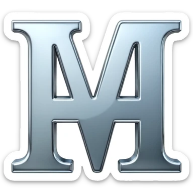 letters "A and I" sticker