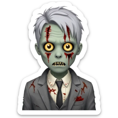 Zombie estiloso sticker