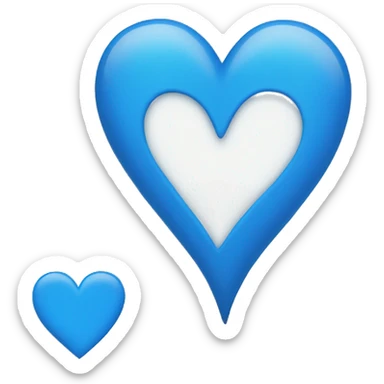 blue heart sticker