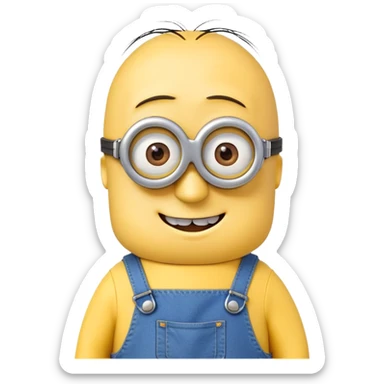 Minion Kevin character sticker