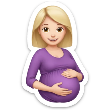 Pregnant sticker
