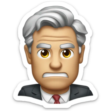 Jerome powell angry with thumbs down sticker