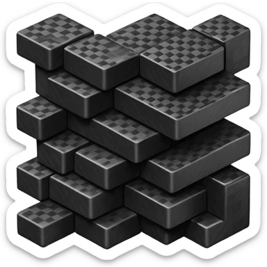 raw blocks of carbon fiber glass fiber composite materials random sticker