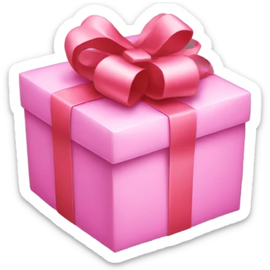 Pink present sticker
