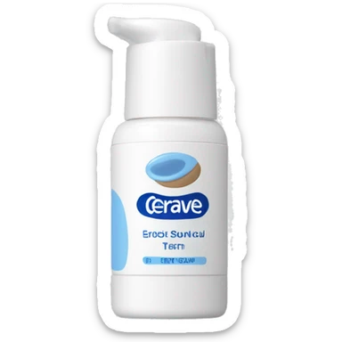 eye cream bottle with label cerave style  sticker