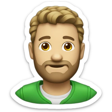 Un homme vert  sticker