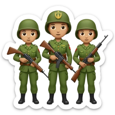 Pangkat prajurit dua TNI sticker