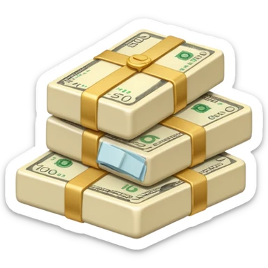 plain ivory money sticker