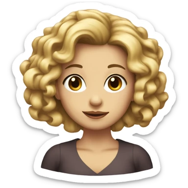 Ragazza couquette lilla sticker