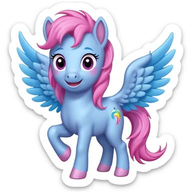 a littly pony with wings emoji sticker