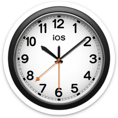 make Clock without numbers  sticker