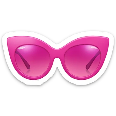 pink cateye sunglasses sticker