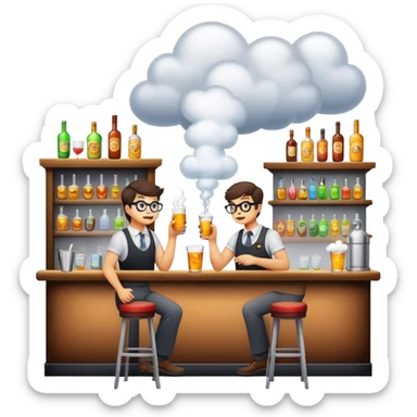 A geek bar smoking ￼ sticker