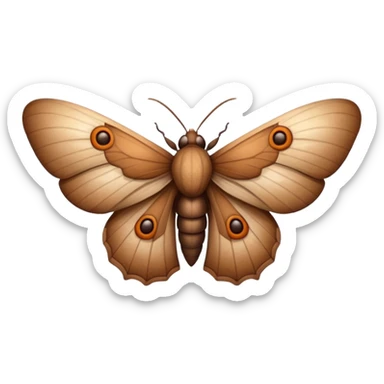 Moth sticker