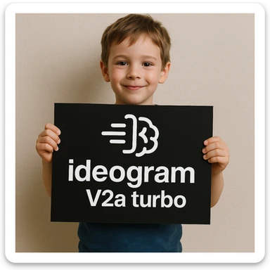 make image of a child holding a poster of this image sticker