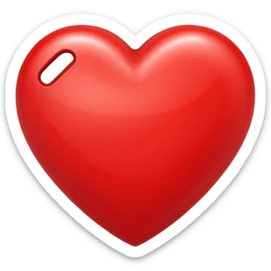 Make a red heart with the letter L inside sticker