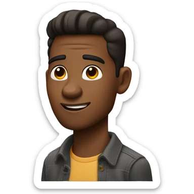 Hombre joven estilo Pixar  sticker