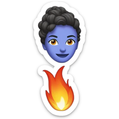 feminist symbol on fire sticker