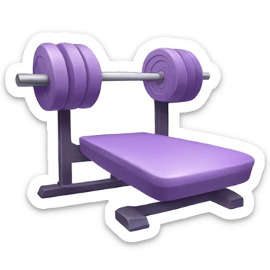 light purple gym things sticker