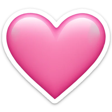 Pink heart sticker