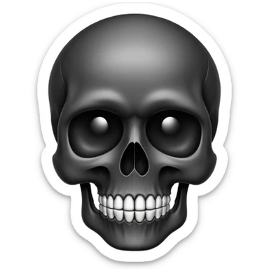 custom skull emoiji sticker