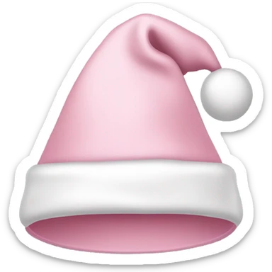 light pink santa hat sticker