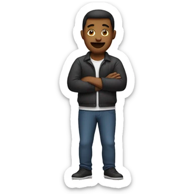 man holding his stomach  sticker