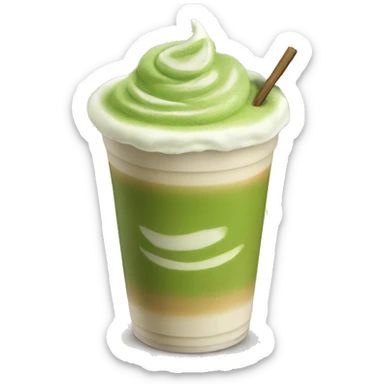 Matcha latte  sticker