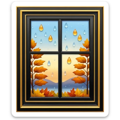autumn window sticker