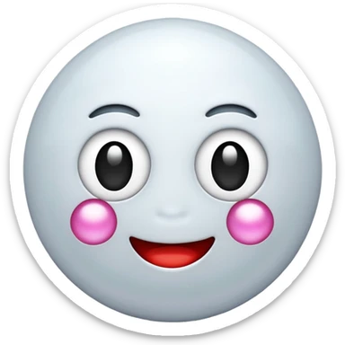 Hazme un emoji de perlas sin caras sticker