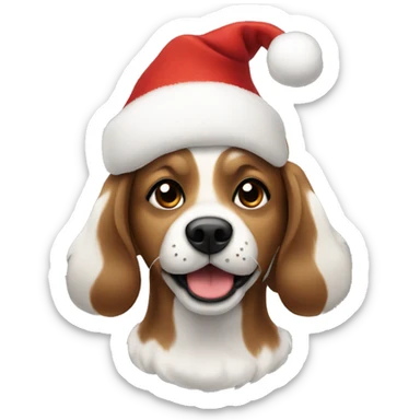 Christmas dog sticker