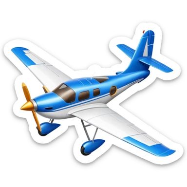 A small propeller airplane with wings and tail but with a realistic goose head at the front instead of a cockpit sticker